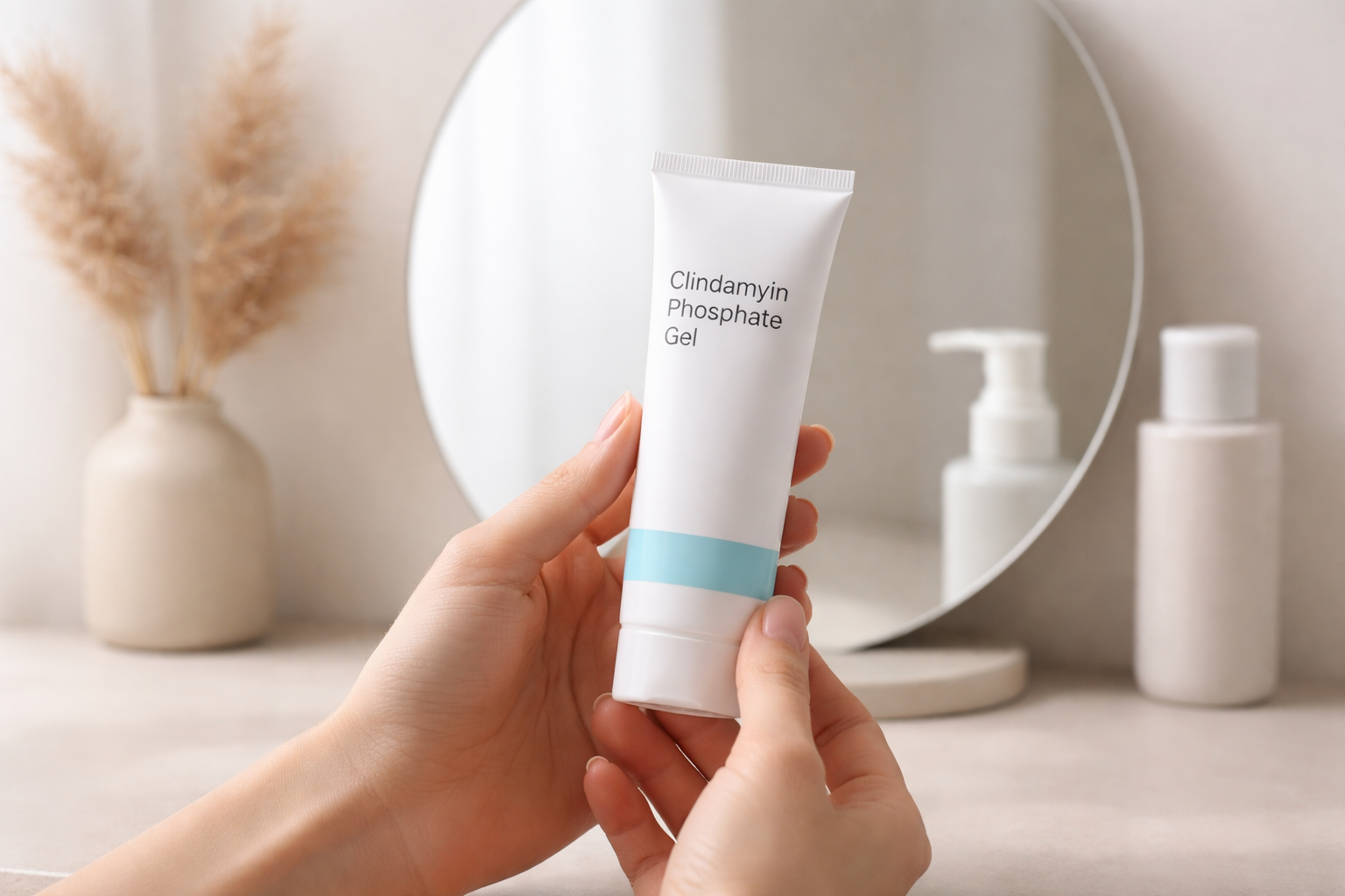 clindamycin phosphate gel tube used for acne treatment